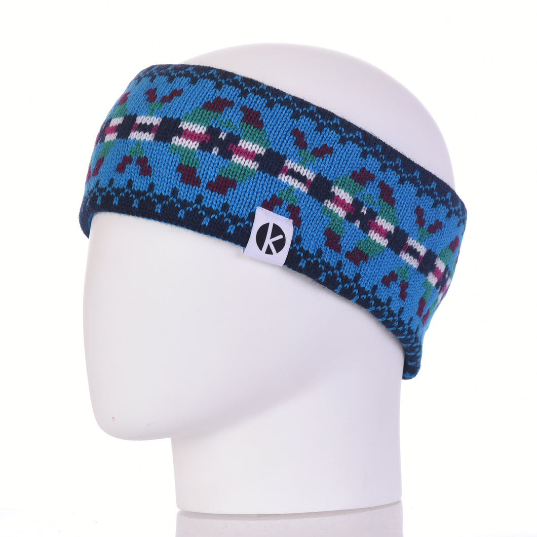 Burster Merino Wool Headband - Blue